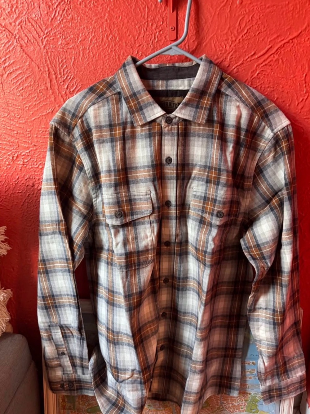 Men’s soft flannel button up